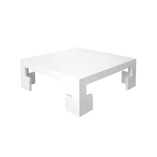 White Linen Coffee Table, image 1
